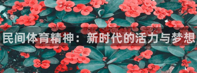 MK体育官方正版app集团官网首页网址：民间体育精神：新时代